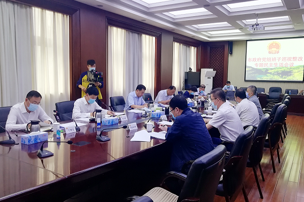 市政府党组班子召开巡视整改专题民主生活会