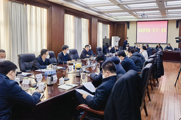 市政府召开党组（扩大）会议