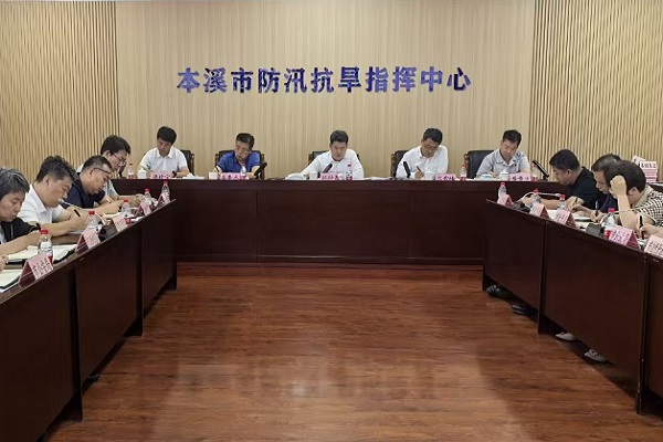 孙付春调度防汛备汛及应对本轮强降雨工作