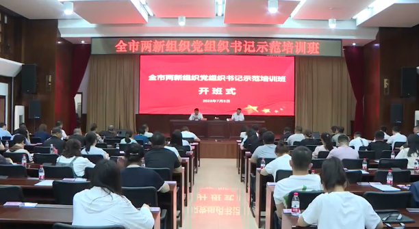 全市两新组织党组织书记示范培训班开班