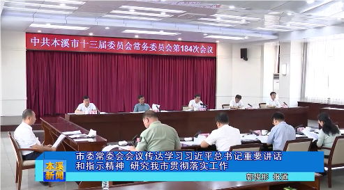 市委常委会会议传达学习习近平总书记重要讲话和指示精神 研究我市贯彻落实工作