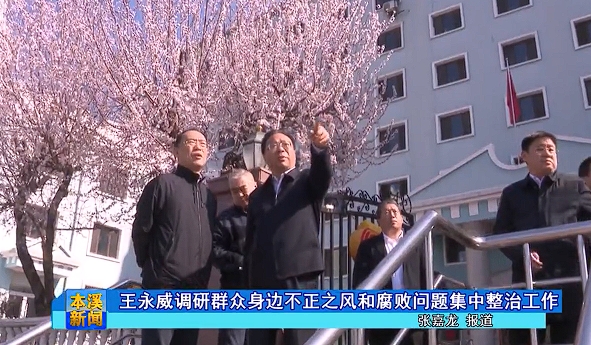 王永威调研群众身边不正之风和腐败问题集中整治工作