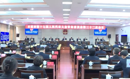 市十七届人大常委会举行第三十二次会议