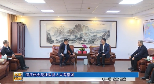 何庆伟会见托里县人大考察团